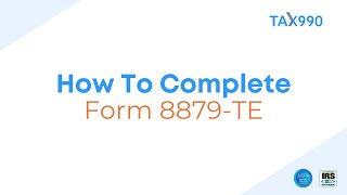 How To Complete Form 8879 With Tax990com [upl. by Marylee]