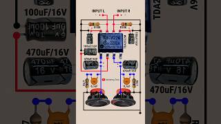 TDA2822N ic amplifier circuit  Stereo amplifier  amplificador tda2822n amplifier [upl. by Ebarta882]