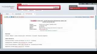 Video Module 6  Precedential analysis using the Legal Citator on My LexisNexis [upl. by Ritter]