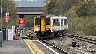 Trains In Carmarthen 2112024 Including 150280 153935 Coupling [upl. by Nidia]