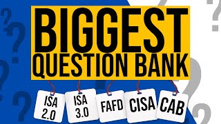 How to Access Question Bank for DISA ISA 20 ISA 30 CISA FAFD CAB in Prokhatacom [upl. by Marasco]