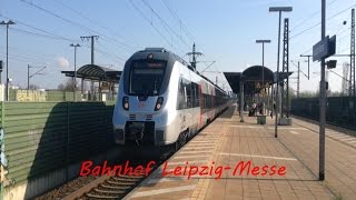 Zugverkehr im Bahnhof LeipzigMesse [upl. by Norrag23]