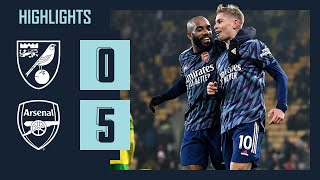 HIGHLIGHTS  Norwich vs Arsenal 05  Premier League  Lacazette Saka Smith Rowe Tierney [upl. by Bust]