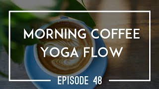 Staff Pose Into Plow Yoga Transition Morning Coffee Flow 48 [upl. by Suryc]