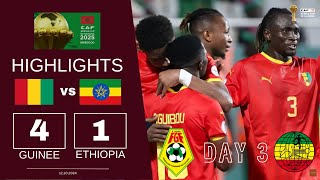 Guinee 4 vs Ethiopia 1 Goals amp Higlights  Guirassys festival lors des Qualifications CAN 2025 [upl. by Abernathy]