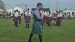 Capital District Scottish Games 2024  Rhode Island Highlanders Pipe Band [upl. by Llevrac]