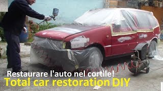 Restaurare unauto da soli2° ParteLA VERNICIATURA DIYClassic car restorationPart 2°PAINTING [upl. by Manara804]