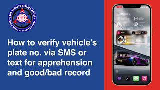 Check vehicles plate number for LTO apprehension via SMStext [upl. by Cousins]