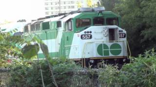 Railfanning The CN Oakville Subdivision at Manchester Park part 1 912010 [upl. by Ennylhsa693]