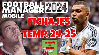 Actualiza Football Manager 2024 Mobile a la temp 2425 con los principales fichajes fm24mobile [upl. by Kalk]