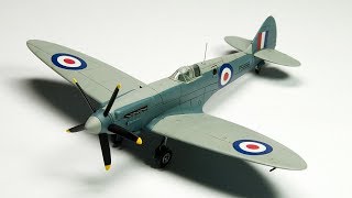 Airfix 172 Supermarine Spitfire PR MkXIX PS888 PHOTO BUILD Enamel Brush Painting [upl. by Collimore]