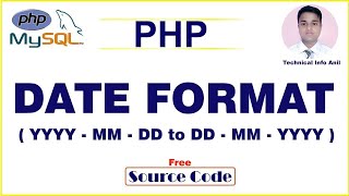 HOW TO CHANGE DATE FORMAT IN PHP   YYYYMMDD TO DDMMYYYY   HINDI [upl. by Lou]