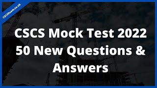 CSCS Test 2023  New 50 Questions amp Answers  CiTB Health and Safety Test 2022  CSCS Card Test [upl. by Elynad]