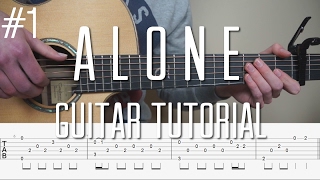 Alan Walker  Alone  Fingerstyle Guitar Tutorial lesson  Part 1 [upl. by Paco]