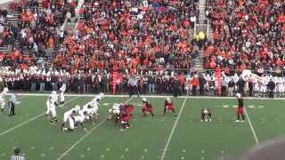 Massillons Field Goal Block for a Touchdown  2013 [upl. by Worsham]