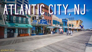 Atlantic City Tour Claridge Hotel Boardwalk Casinos Irish Pub and Beach Time 🎰 [upl. by Lacym]