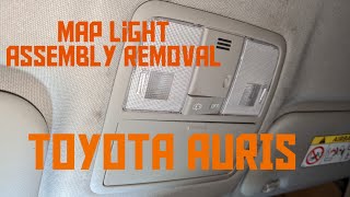 Map light Assembly Removal Toyota Auris maplight lightassembly replacement [upl. by Eirahcaz]