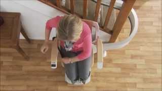 Acorn 180 Curved Stairlift Demonstration [upl. by Ahsined]