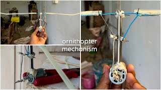 Ornithopter mechanism with wires 🔌  ornithopter ornithoptermechanism [upl. by Nosraep411]