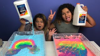 1 GALLON OF ELMER’S GLUE ALL VS 1 GALLON OF ELMER’S GLUE ALL MAKING GIANT FLUFFY SLIME [upl. by Atirat]