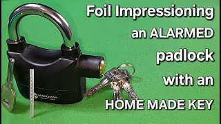 376 Marksman Alarm Padlock Foil Impressioned With a Homemade Key [upl. by Alta]