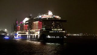 AIDAprima  Auslaufen Silvester  Hamburg 201617 [upl. by Chicky470]