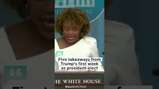 Five takeaways from Trump’s first week as presidentelect news globalupdates globalnews trump [upl. by Phineas]