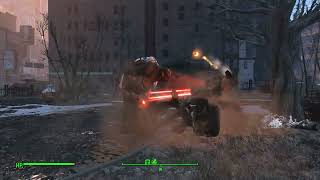 My Sentry Bot build vs Swan Behemoth Fallout 4 [upl. by Aztinay]