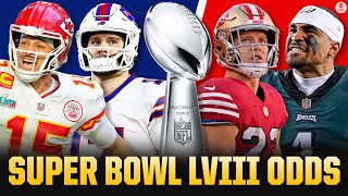 Odds to win Super Bowl LVIII Chiefs at the top undervalued teams  MORE  CBS Sports [upl. by Pinette54]