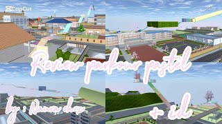 review parkour pastel ⭐🎀🤍   id  SAKURA SCHOOL SIMULATOR [upl. by Hakeber744]