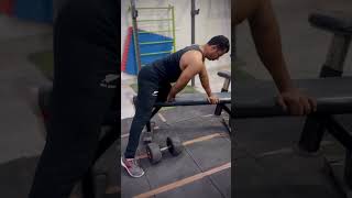 “DB ROWING” Right ✅Technique youtubeshorts shorts exercise viral trending workout [upl. by Arodasi]