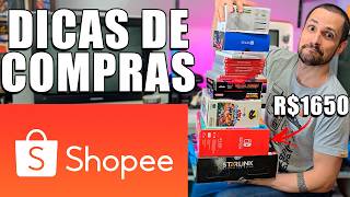 DICAS DE COMPRAS SHOPEE Como gastar menos com cupons e descontos em games Nintendo Switch barato [upl. by Wildermuth]