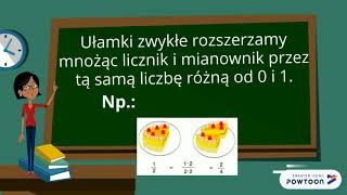 Skracanie i rozszerzanie ułamków [upl. by Nelhsa382]