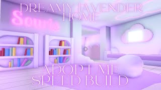 Dreamy Lavender Home Speed Build  Roblox Adopt Me [upl. by Eneleahs]