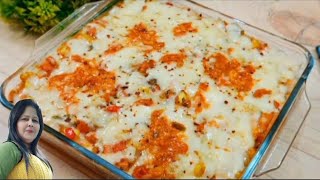 Vegetable Lasagna using Bread without Oven  No Oven Lasagna Recipe [upl. by Aliakim]