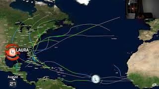 Tommy reacts to the 2020 atlantic hurricane season animation [upl. by Nylassej]