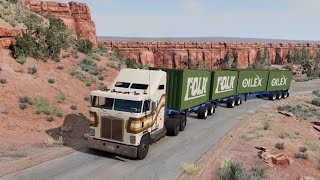 Biggest Heavy Haulage Big Trailer with the Gavril TSeriesBeamNGDrive [upl. by Nahtnaoj]