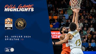 ratiopharm ulm vs Basketball Löwen Braunschweig  Full Game Highlights  Spieltag 13 Saison 2324 [upl. by Tucker]