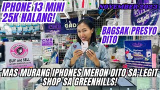 PRICE AND NEW STOCK UPDATE SA MGA MURA AT LEGIT IPHONES SA GREENHILLS IPHONE 13 Mini 13 pro max [upl. by Isador]