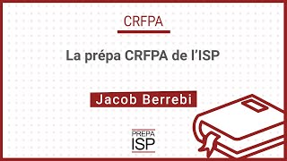 La prépa CRFPA de lISP 2022 [upl. by Leong]