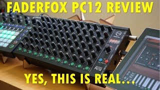 72 knobs 12 buttons 30 setups and snapshots Faderfoxs innovative PC12 MIDI controller [upl. by Llerrehc]