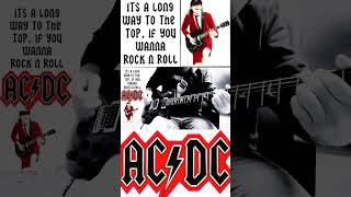 ACDC Its A Long Way To The Top If You Wanna Rock N Roll Guitar Solo Standard Tuning shorts [upl. by Anelagna559]