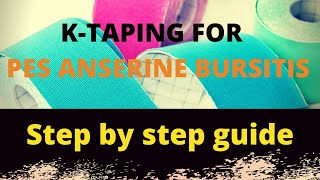 How To Offload Pes Anserine Bursa With Kinesio Tape [upl. by Clari529]