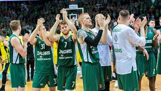 Zalgiris EuroLeague finish met by a standing ovation from the fans [upl. by Ardussi]