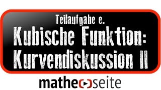 Kubische Funktion Funktionsanalyse  Kurvendiskussion Beispiel 2e Schnittpunkt berechnen [upl. by Mikah880]