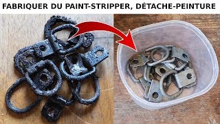 Comment dissoudre la peinture de pièces quincaillerie en métal acide chlorhydrique paintstripper [upl. by Hsitirb]