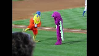 BARNEY VS EL PATITO JUAN [upl. by Tannen450]