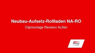 WAREMA NeubauAufsetz Rollladen Montage Revision Aussen [upl. by Eislrahc]