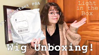 Cheap Wig UnboxingReview  Light in the Box Wig [upl. by Hintze]