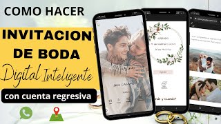 👰 Como hacer INVITACION para BODA digital INTERACTIVA [upl. by Dahl]